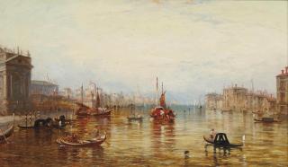 Alfred Pollentine - On the Grand Canal, Venice