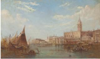Alfred Pollentine - The Doge\'S Palace, Grand Canal, Venice