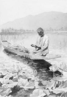 Alfred Priest - Prayer on Dal Lake Kashmir