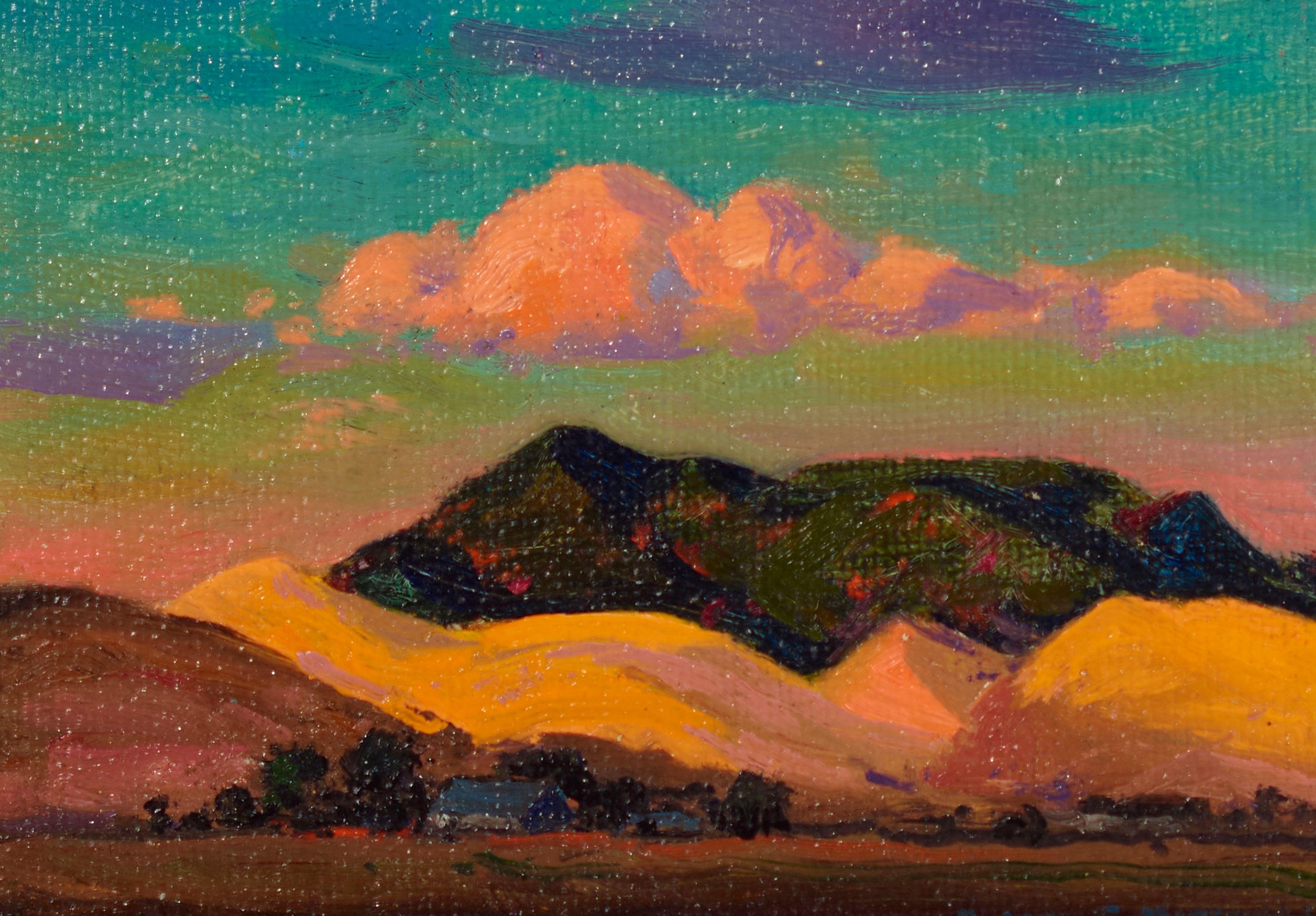 Alfred R. Mitchell - Pink Sky at Dusk