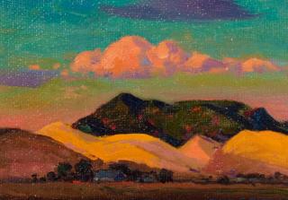 Alfred R. Mitchell - Pink Sky at Dusk