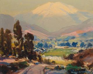 Alfred R. Mitchell - Toward the Mountain and San Felipe Valley in Autumn (Foot of Banner Grade) (a group of two)