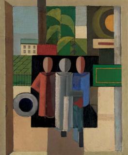 Alfred Reth - Landscape with Three Figures