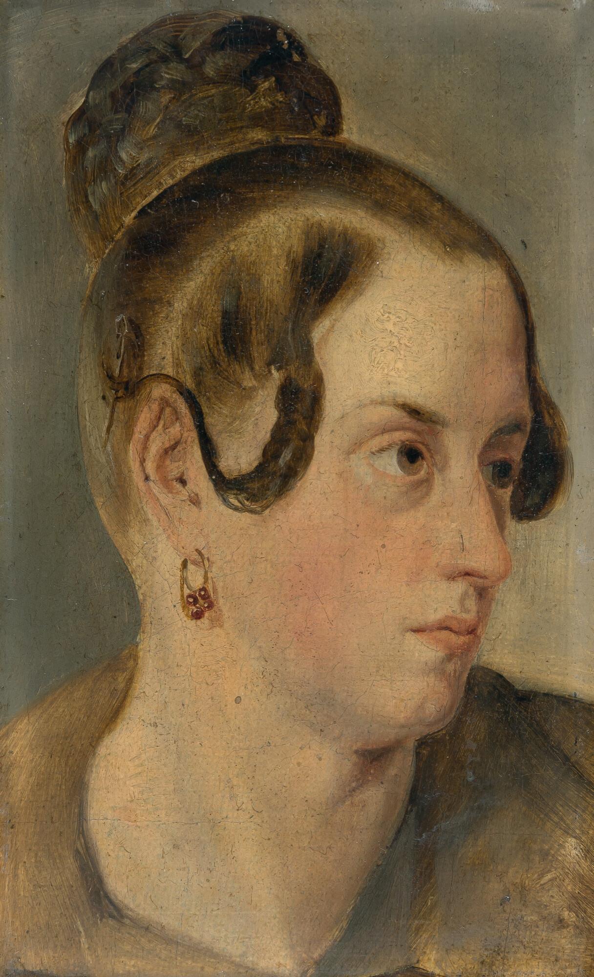 Alfred Rethel - Bildnis Fräulein Sophie Flüggen