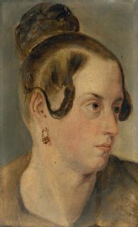 Alfred Rethel - Bildnis Fräulein Sophie Flüggen