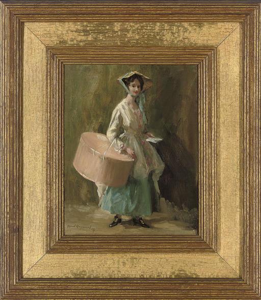 Alfred Robert Hayward, A.R.W.S., R.P., N.E.A.C. - La Petite Modiste