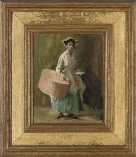 Alfred Robert Hayward, A.R.W.S., R.P., N.E.A.C. - La Petite Modiste