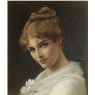 Alfred Seifert - German Portrait Of A Young Girl