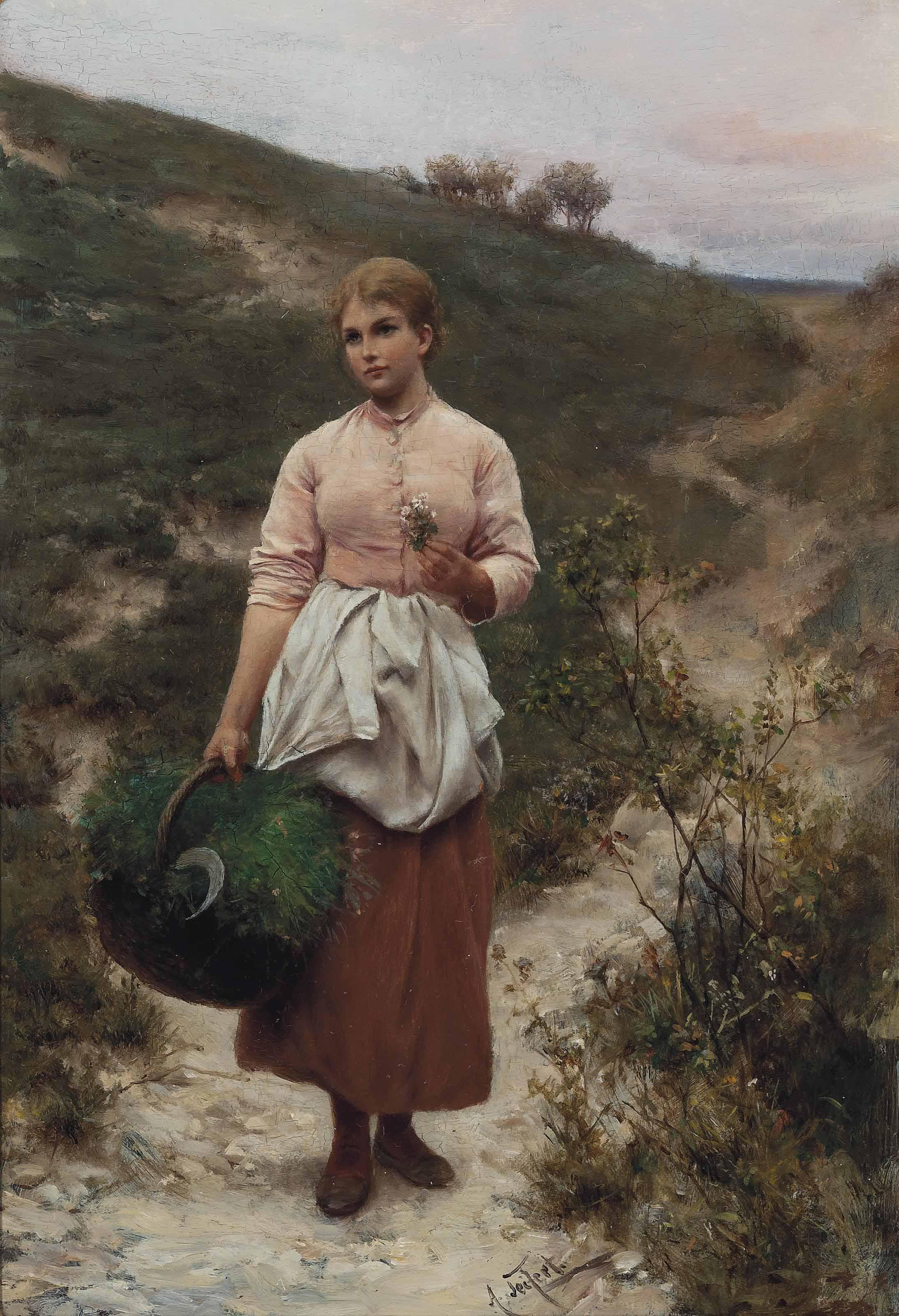 Alfred Seifert - Picking Flowers