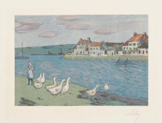 Alfred Sisley - Bords de Rivière - Les Oies