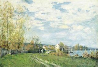 Alfred Sisley - Bords de Seine à Bougival