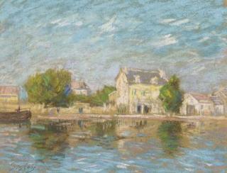 Alfred Sisley - Bords de Seine à Saint Mammès