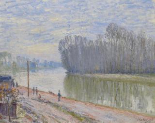Alfred Sisley - Canal du Loing, effet du matin
