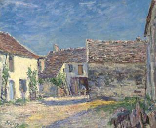 Alfred Sisley - Cour de Ferme Près de Moret - Soleil de Juillet
