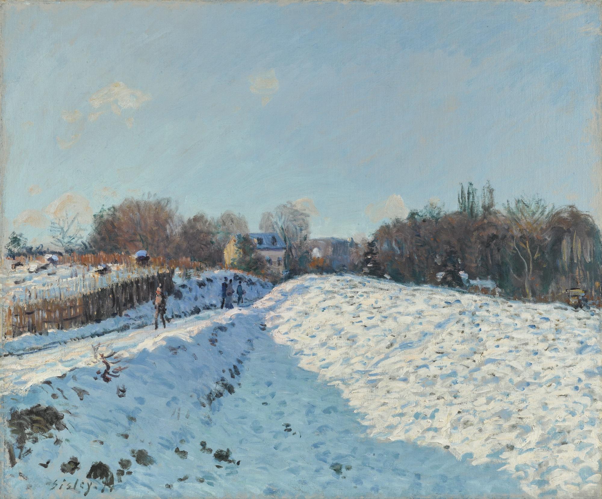 Alfred Sisley - Effet De Neige À Louveciennes