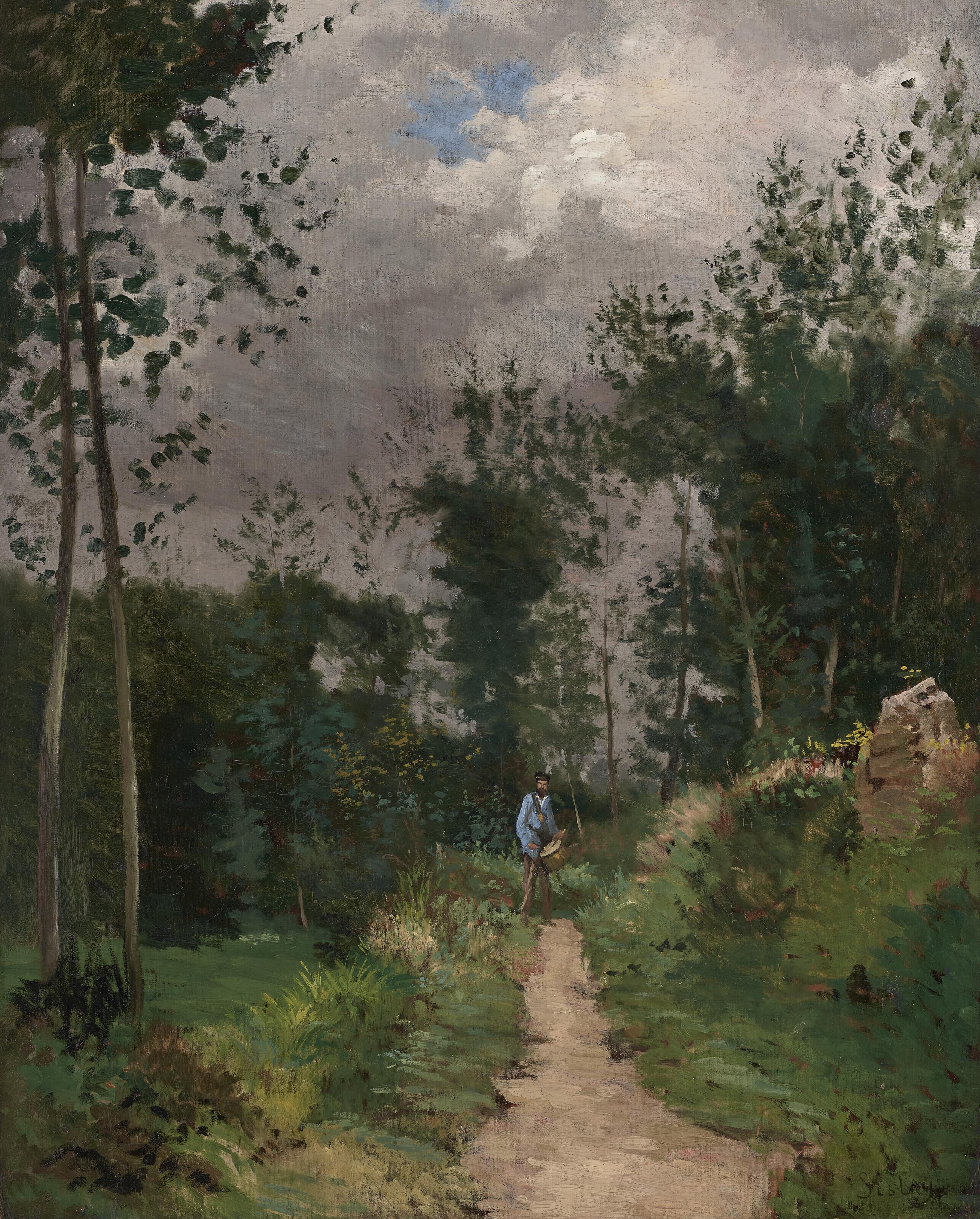 Alfred Sisley - Garde-champêtre dans la forêt de Fontainebleau