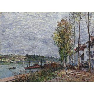Alfred Sisley - Jour De Brouillard À Saint-Mammès