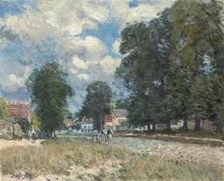 Alfred Sisley - La route de Marly-le-Roi