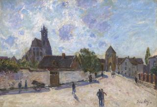 Alfred Sisley - La rue à Moret