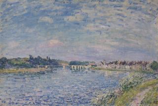 Alfred Sisley - La Seine à Saint-Mammès, le soir