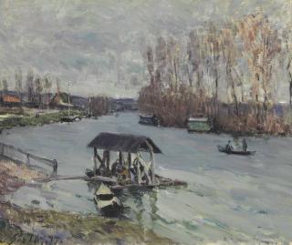Alfred Sisley - Le lavoir à Bougival