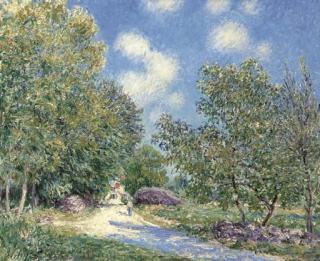 Alfred Sisley - Le matin. Le long du bois, au mois de juin