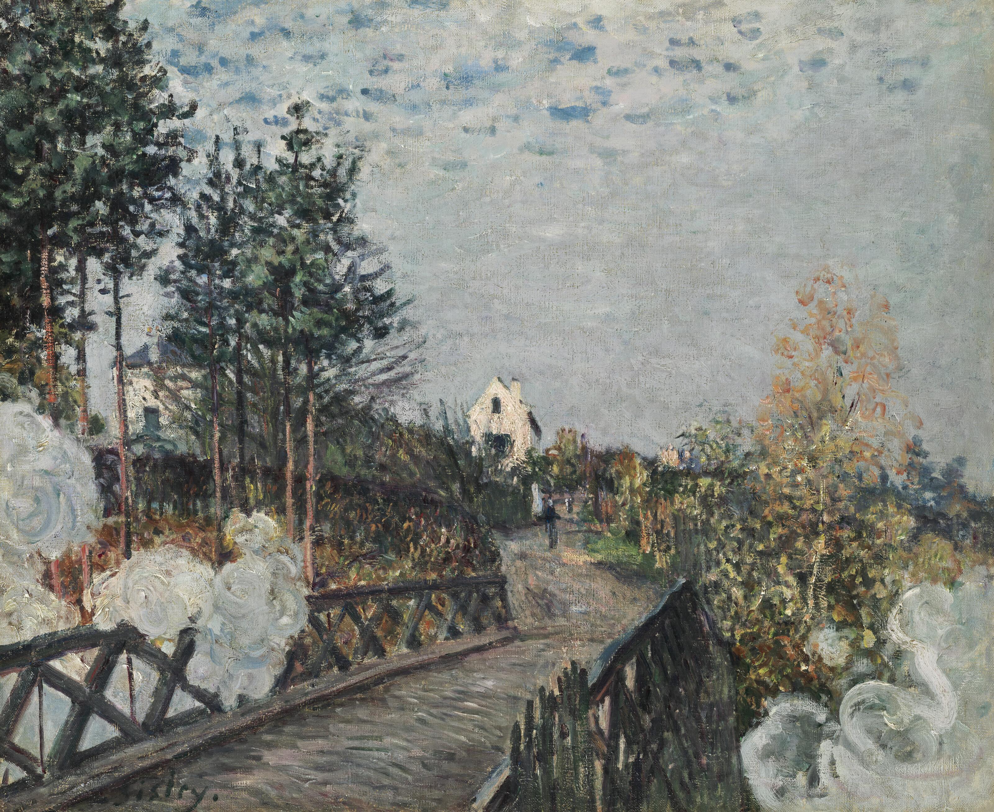Alfred Sisley - Le pont du chemin de fer
