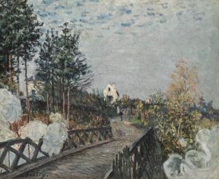 Alfred Sisley - Le pont du chemin de fer
