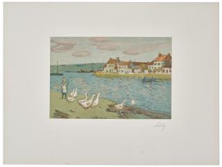 Alfred Sisley - Les Bords De Rivière (Les Oies), From L’Album D’Estampes Originales De La Galerie Vollard (2E Année)