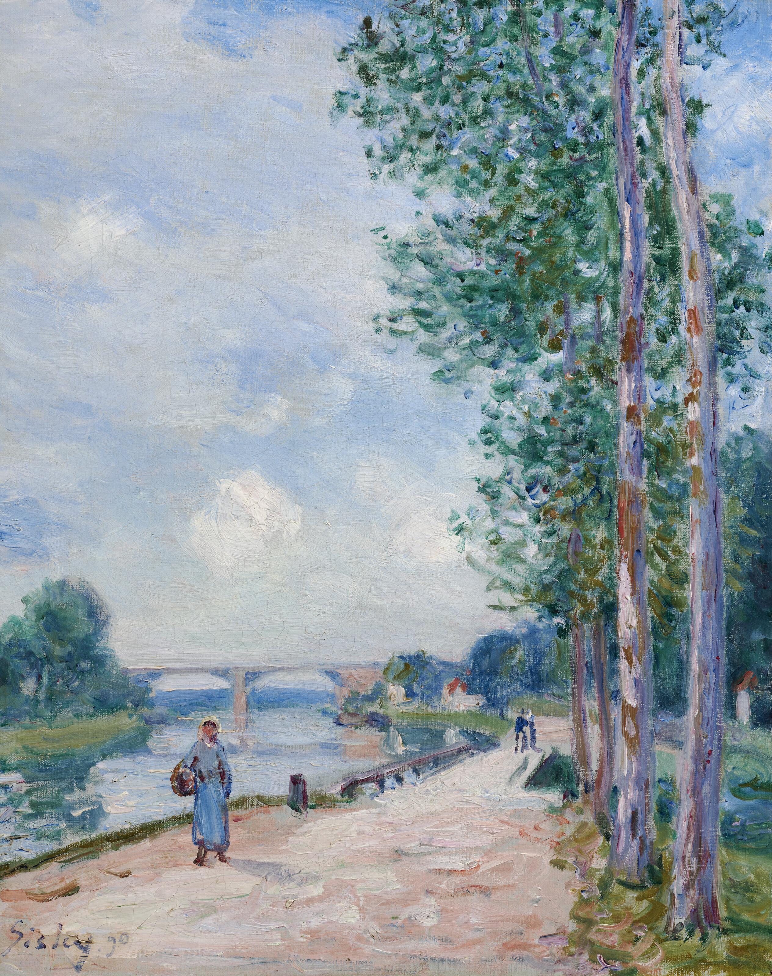 Alfred Sisley - Les bords du Loing près de Moret