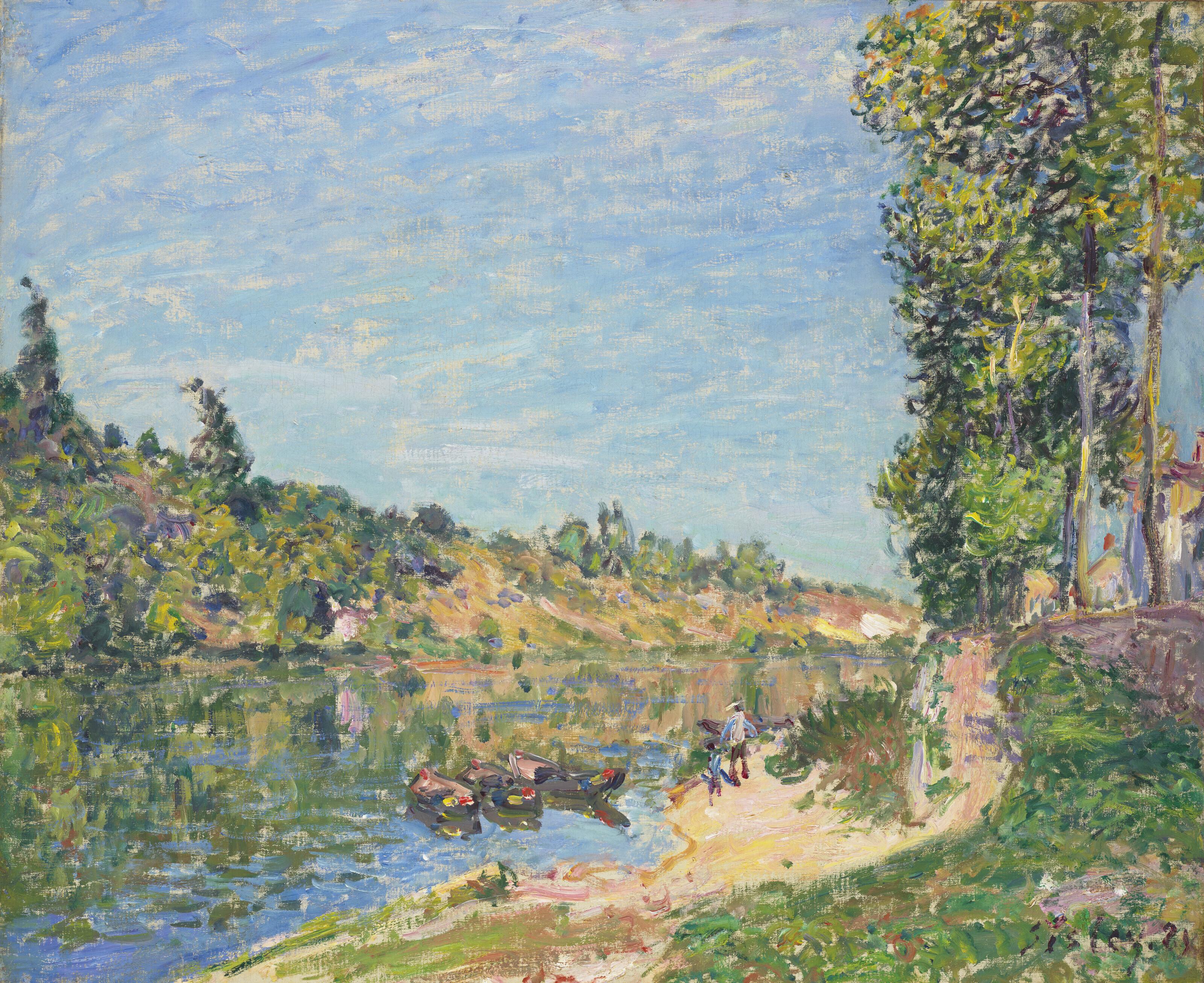 Alfred Sisley - Les Coteaux de La Celle, après Saint-Mammès
