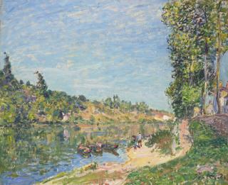 Alfred Sisley - Les Coteaux de La Celle, après Saint-Mammès