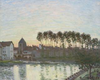 Alfred Sisley - Moret-Sur-Loing Au Soleil Couchant
