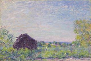 Alfred Sisley - Paysage au tas de bois