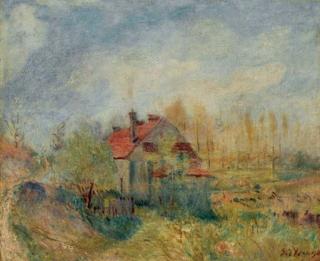 Alfred Sisley - Paysage de printemps, effet du matin