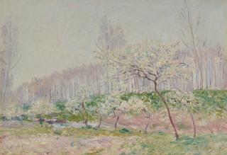 Alfred Sisley - Pommiers en fleurs