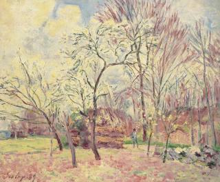 Alfred Sisley - Premier jour de printemps à Moret