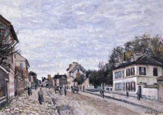 Alfred Sisley - Scène de Rue À Marly