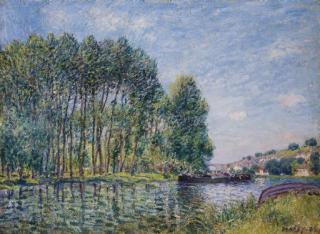 Alfred Sisley - Tournant Du Loing À Moret. Printemps