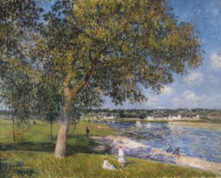 Alfred Sisley - Un Noyer Dans La Prairie De Thomery