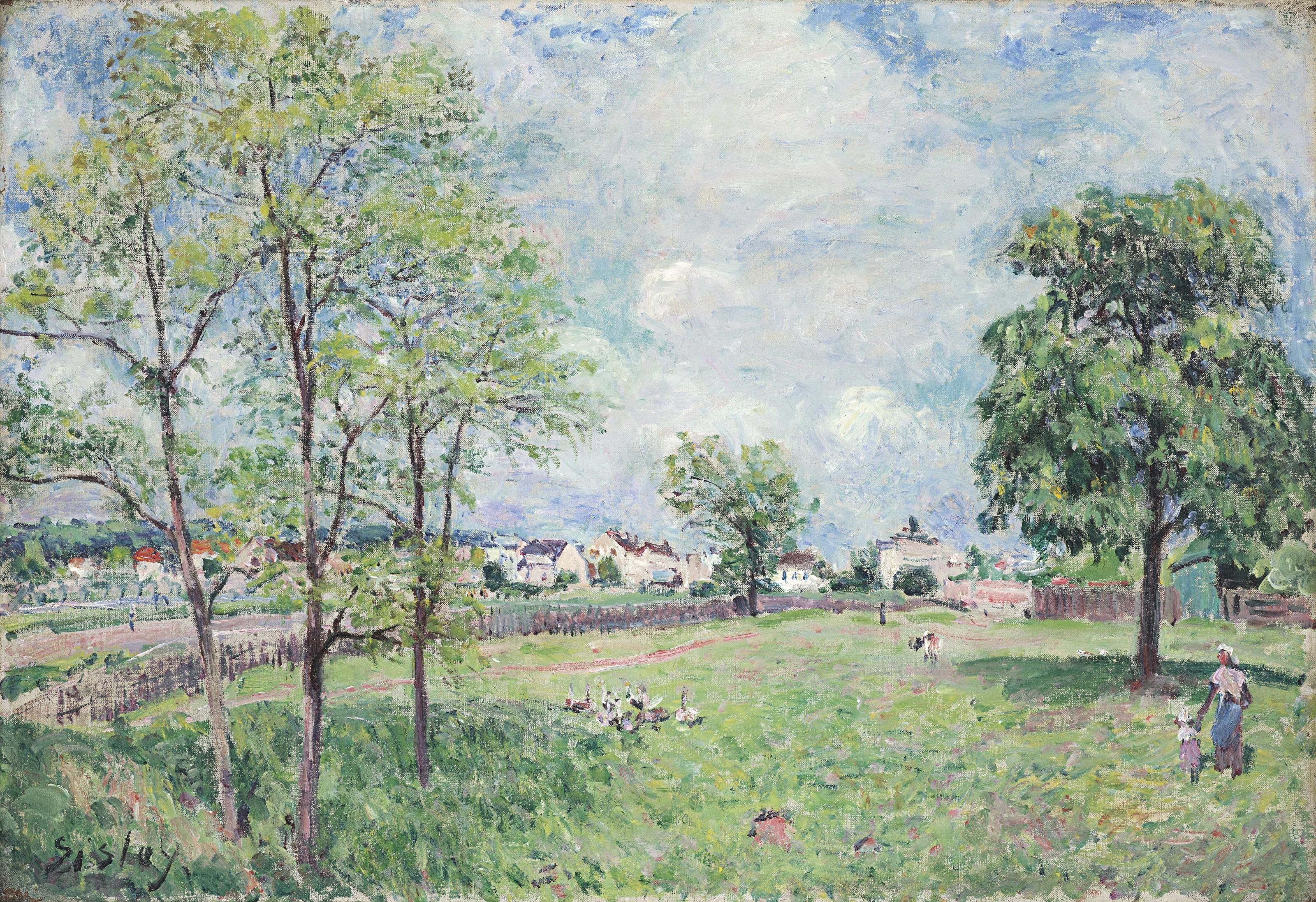 Alfred Sisley - Vue de village