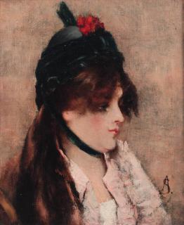 Alfred Stevens - A Parisian beauty