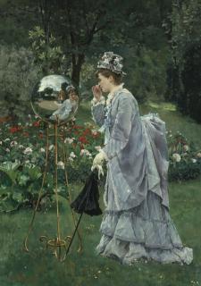 Alfred Stevens - Belgian La Boule De Verre