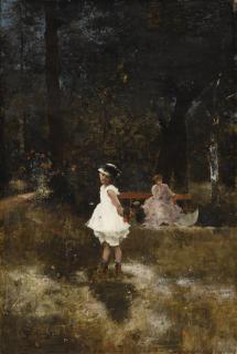 Alfred Stevens - Belgian Les Papillons