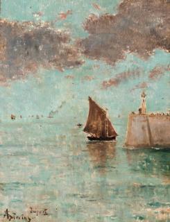 Alfred Stevens - Bords de mer à Tréport