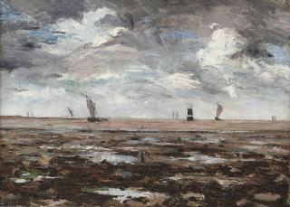 Alfred Stevens - Collecting fruits of the sea