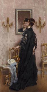 Alfred Stevens - La visite