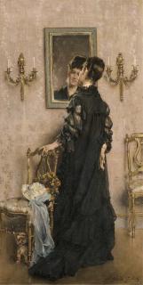 Alfred Stevens - La visite