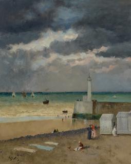 Alfred Stevens - Le Tréport