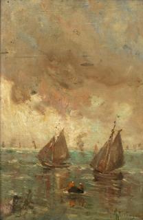 Alfred Stevens - Marine scene